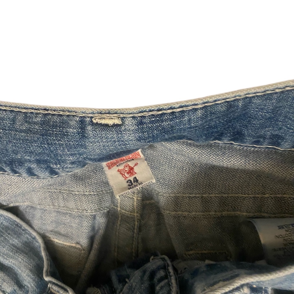 True Religion Mens light blue jeans Slim Size 34 - Picture 4 of 4